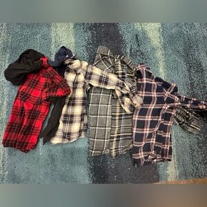 Boys large flannel lot 5 pieces